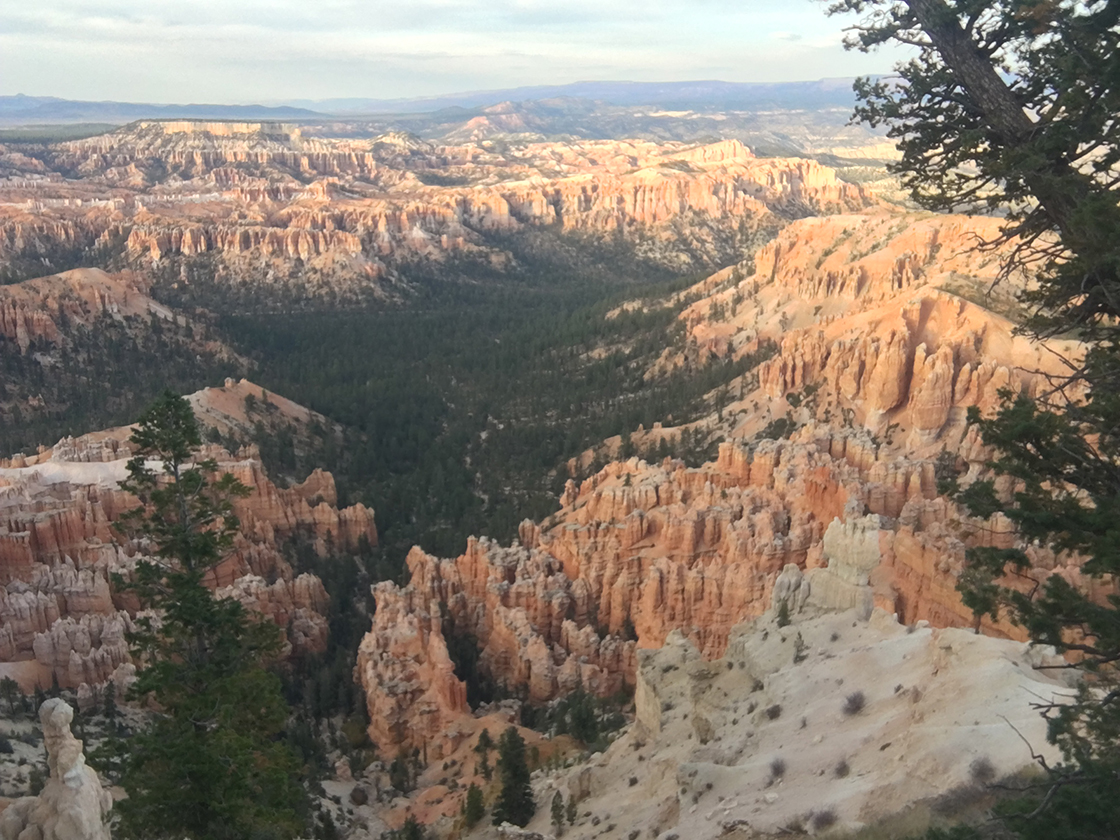 Looking into Bryce Canyon.